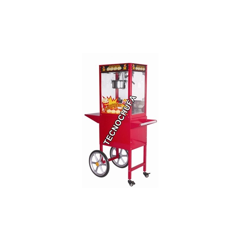 MACHINE À POPCORN TECNOPOP 8 OZ AVEC CHARIOT