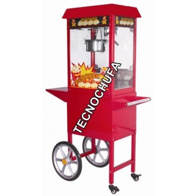 POPCORN MACHINE TECNOPOP 8 OZ-T WITH CART